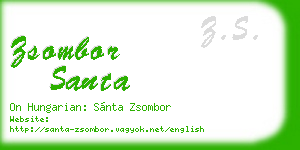 zsombor santa business card